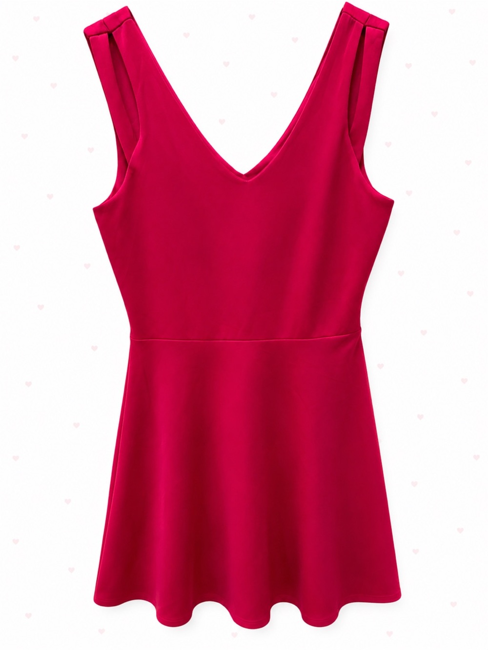 Charlotte Russe Hot Pink Fit & Flare Dress – Size Large